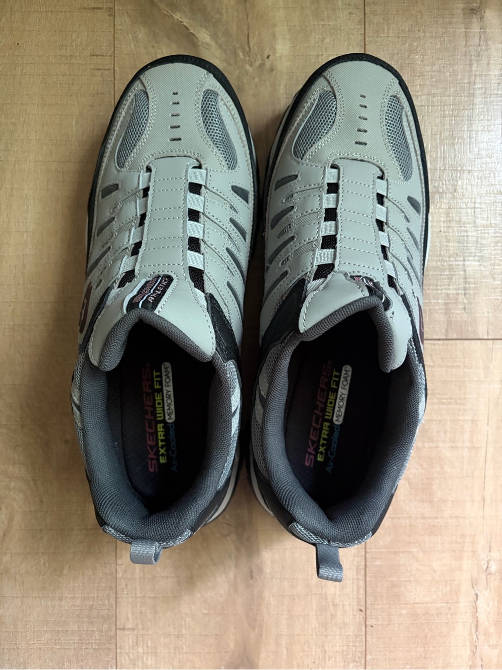 Men’s Skechers Sport After Burn, Fit Slip On Men’s 11.5- Grey/Black - Picture 5 of 7